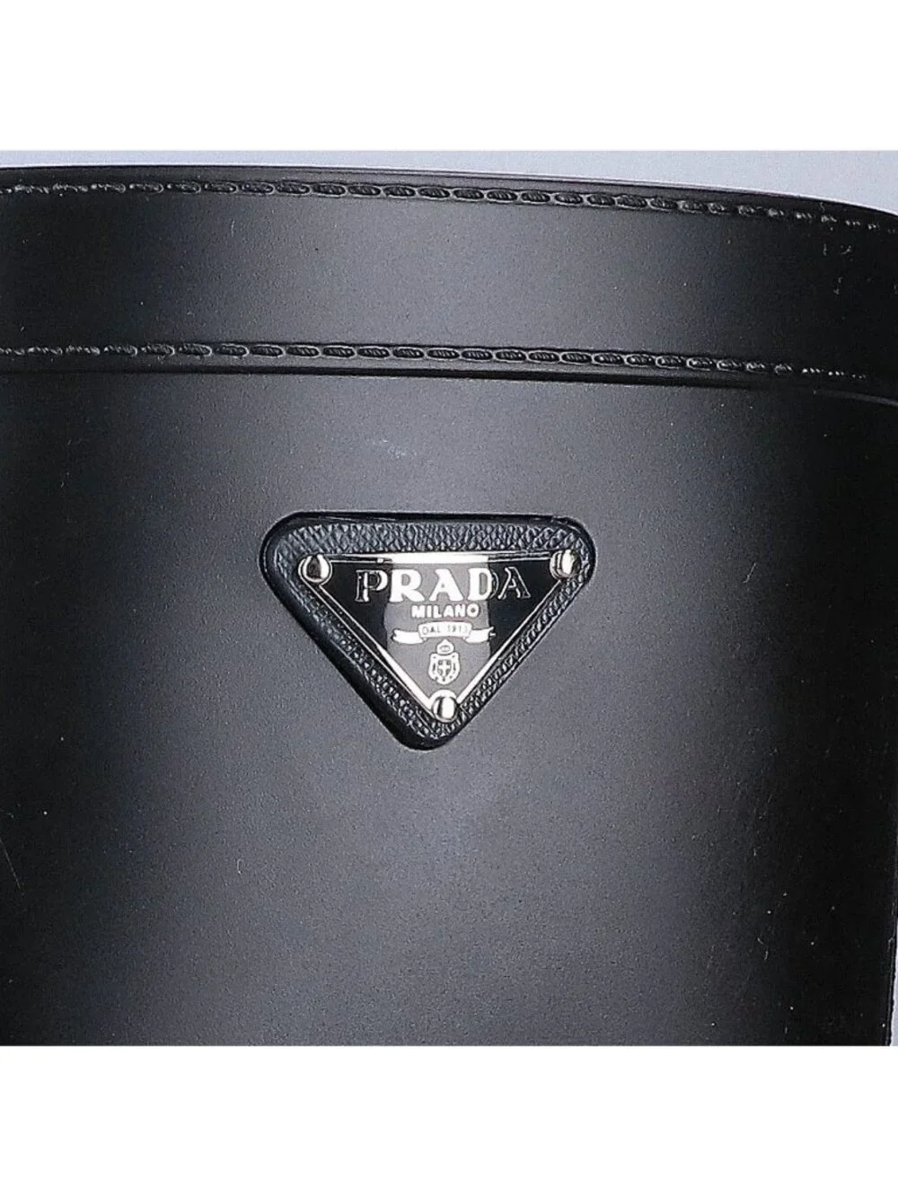 Prada Triangle Logo Rain Boots